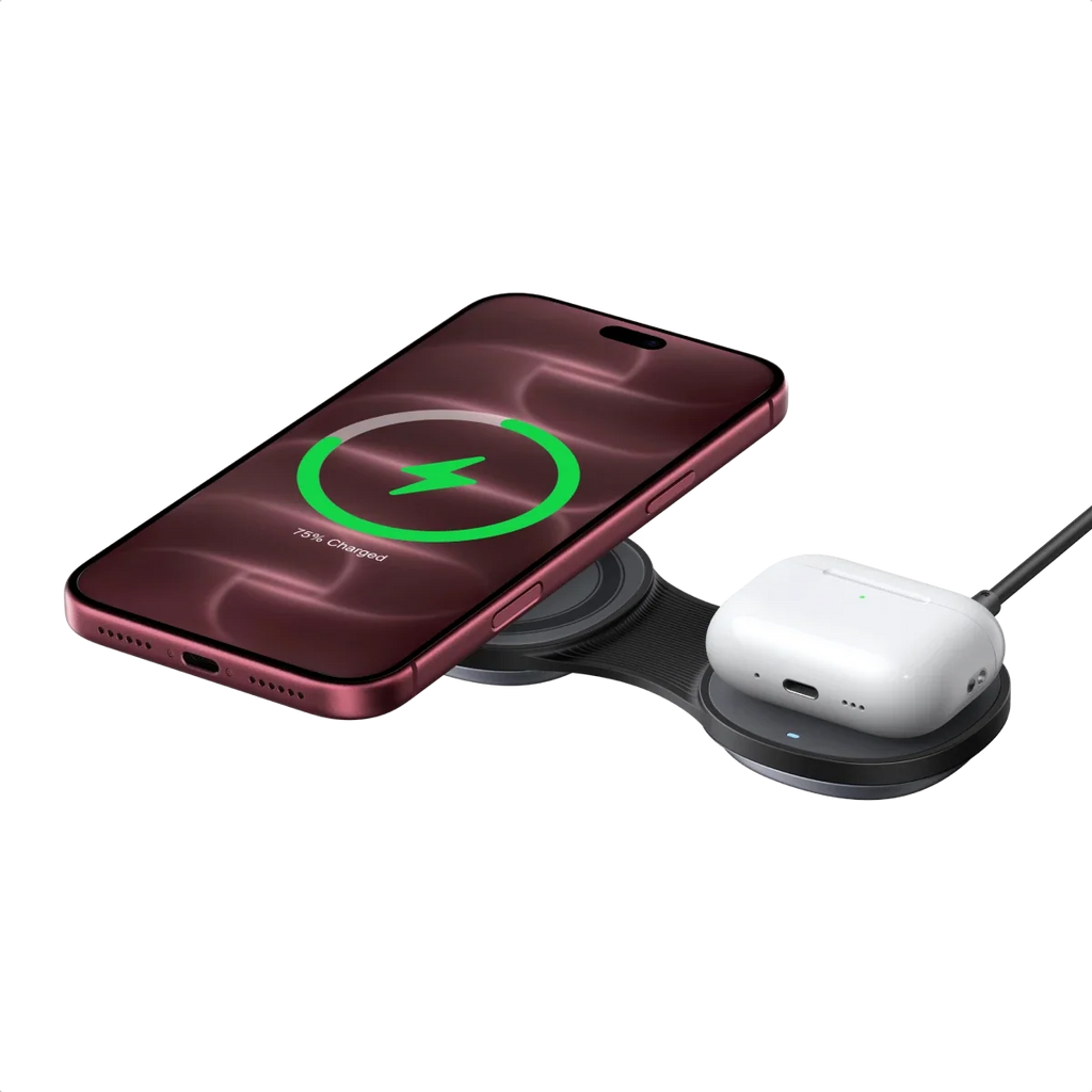 UGREEN MagFlow Magnetic Wireless Charger (2-in-1 Foldable, Qi2 25W, 30W USB-C Input)