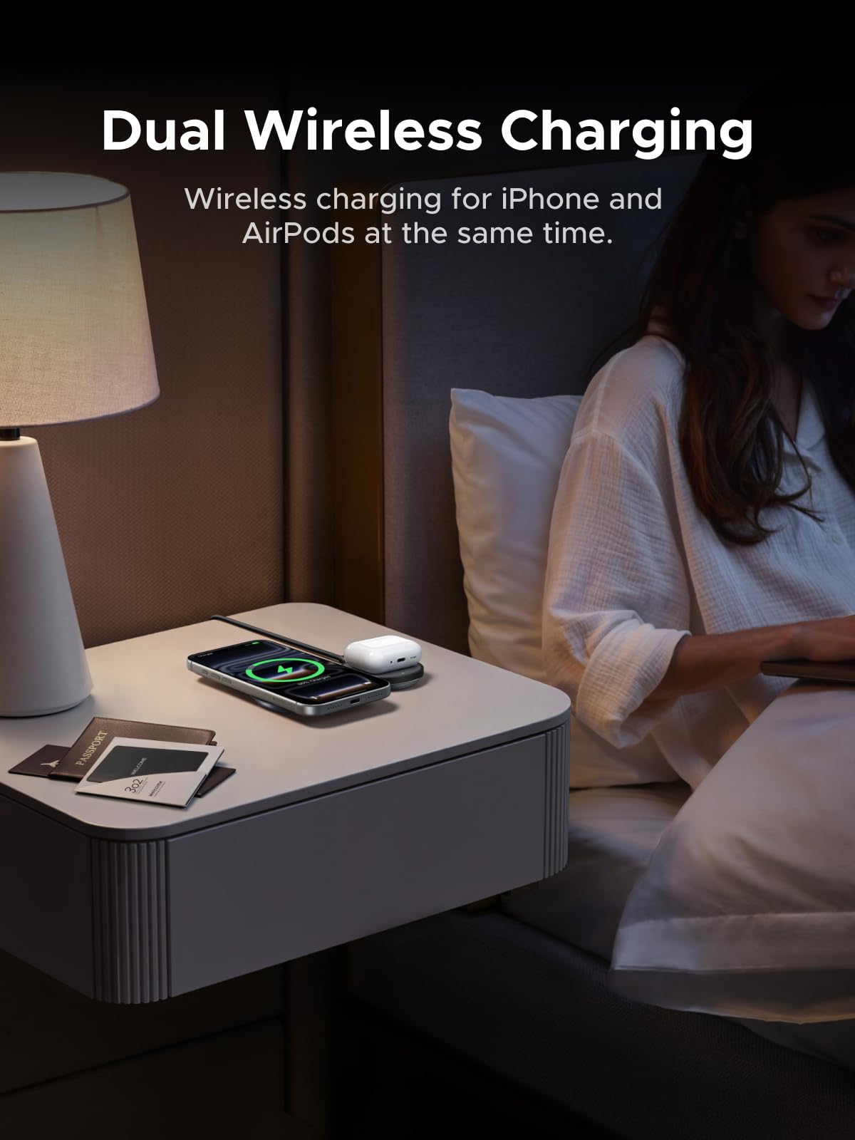 UGREEN MagFlow Magnetic Wireless Charger (2-in-1 Foldable, Qi2 25W, 30W USB-C Input)