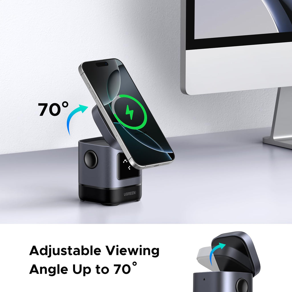 UGREEN Uno 2-IN-1 Magnetic Wireless Charger 15W