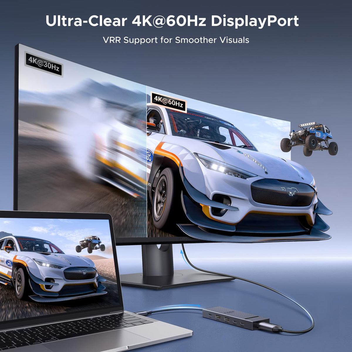 UGREEN Revodok Pro USB-C Hub (6-in-1,  4K60Hz, 100W PD)