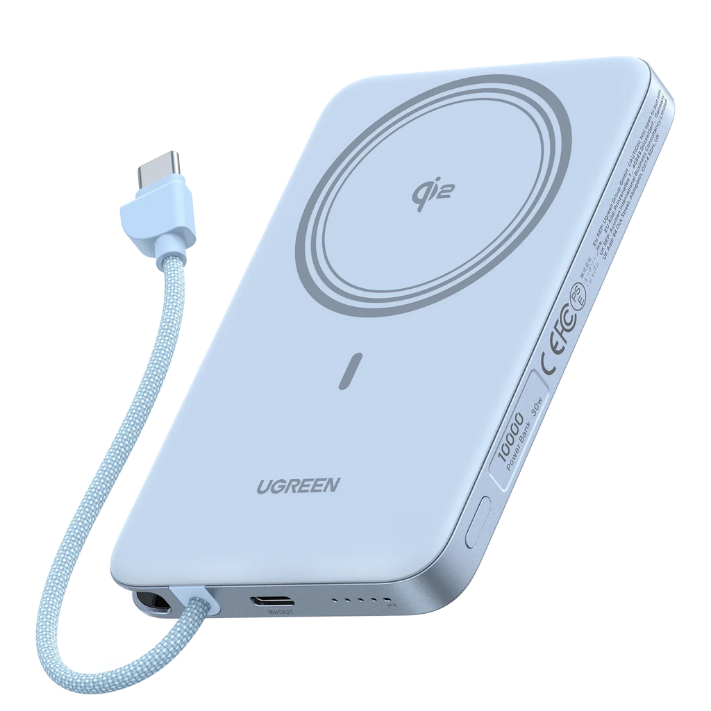 UGREEN MagFlow Air Magnetic Slim Power Bank (10000mAh, Qi2 15W)