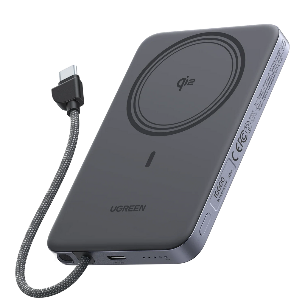 UGREEN MagFlow Air Magnetic Slim Power Bank (10000mAh, Qi2 15W)
