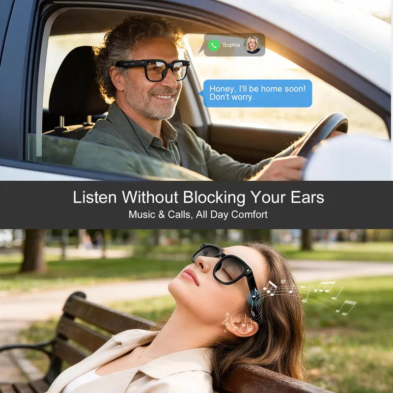 Corvik &Co™ Smart AI Translation Glasses with Touch Control and HD Camera