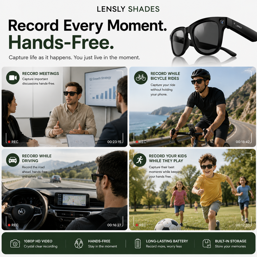 Corvik &Co™ Smart AI Translation Glasses with Touch Control and HD Camera