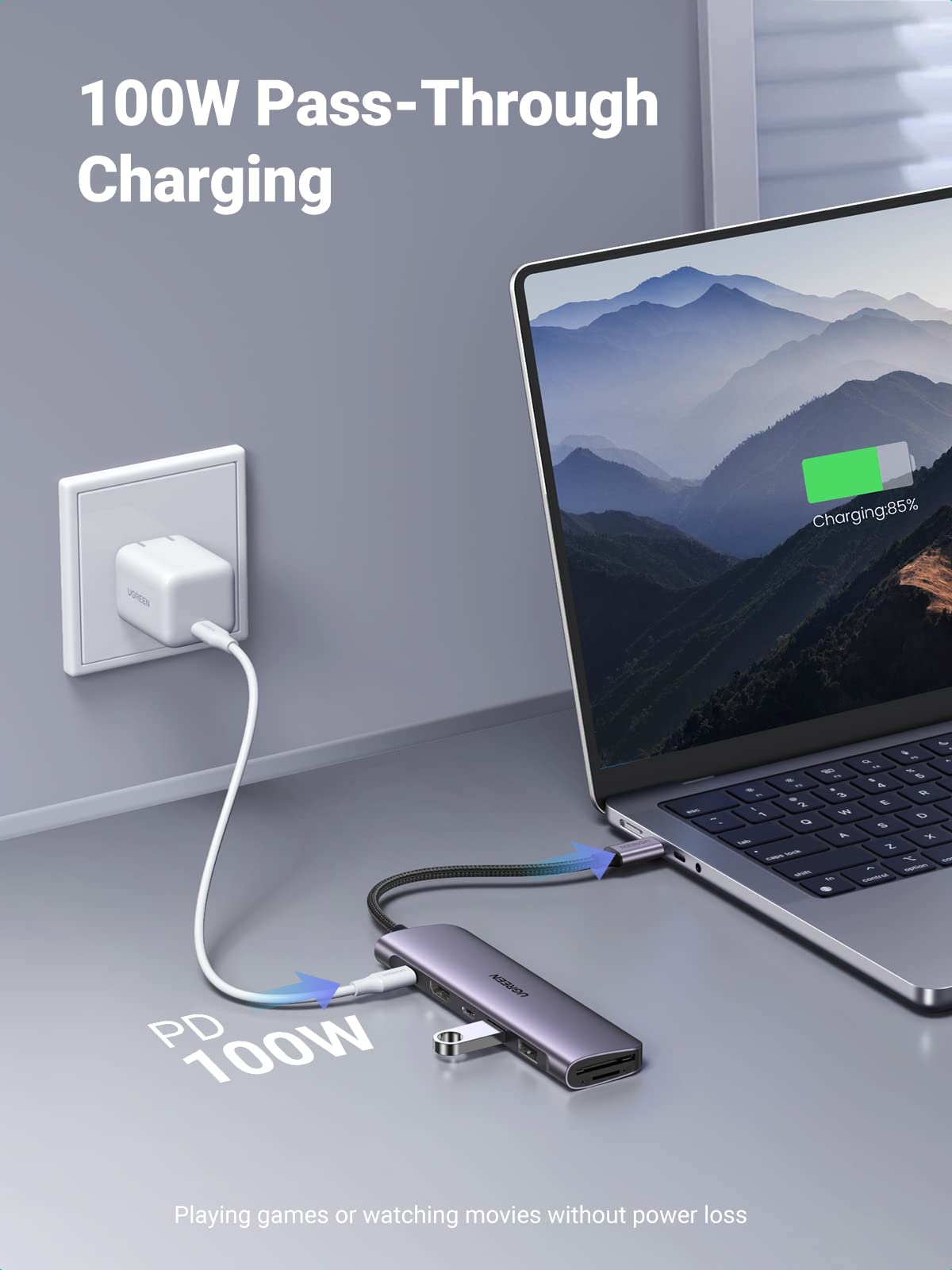 UGREEN Revodok 1071 7-IN-1 USB-C Hub (95W PD, 4K@30Hz HDMI)