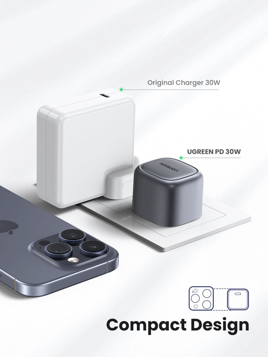 UGREEN Nexode 30W Charger with Foldable Plug