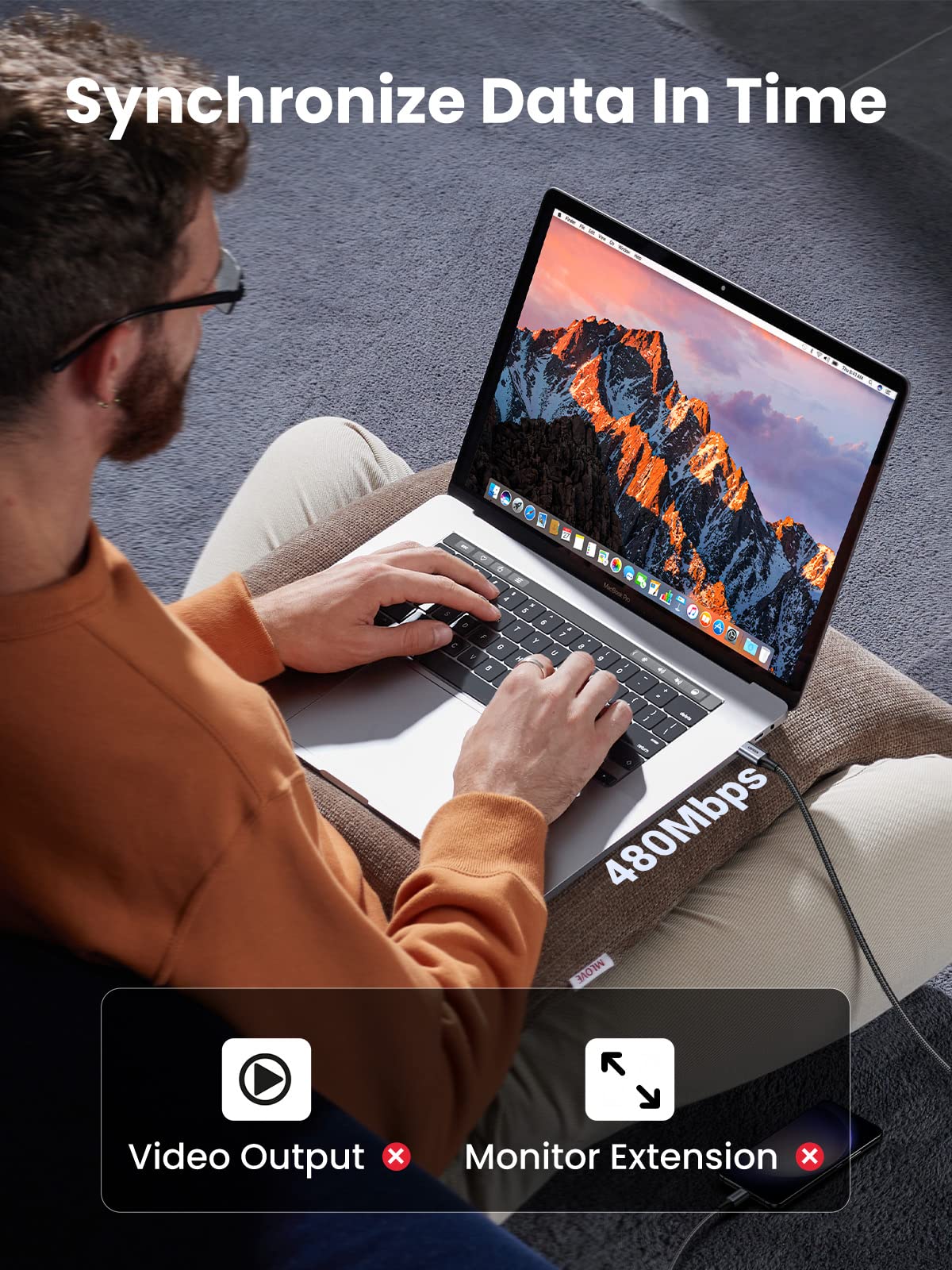 UGREEN USB-C to USB-C 60W Charging Cable (Braided)